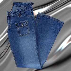 Vintage 2000s envelope pocket denim jeans.